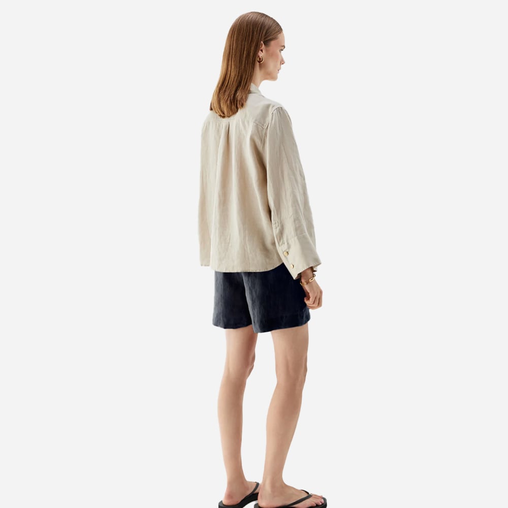 Pixie Linen Shorts - Marine