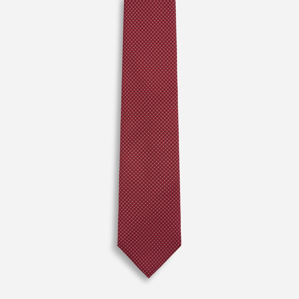 Tie - Dk Red Fan