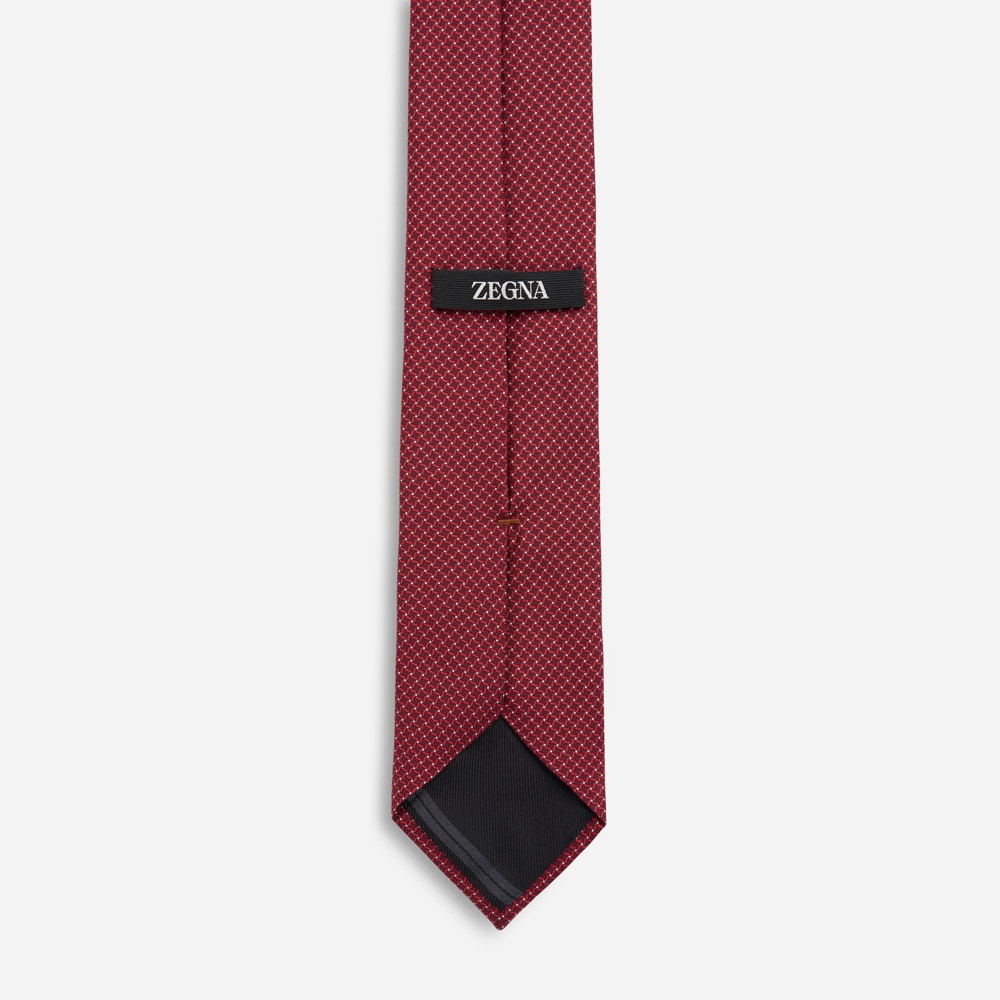 Tie - Dk Red Fan