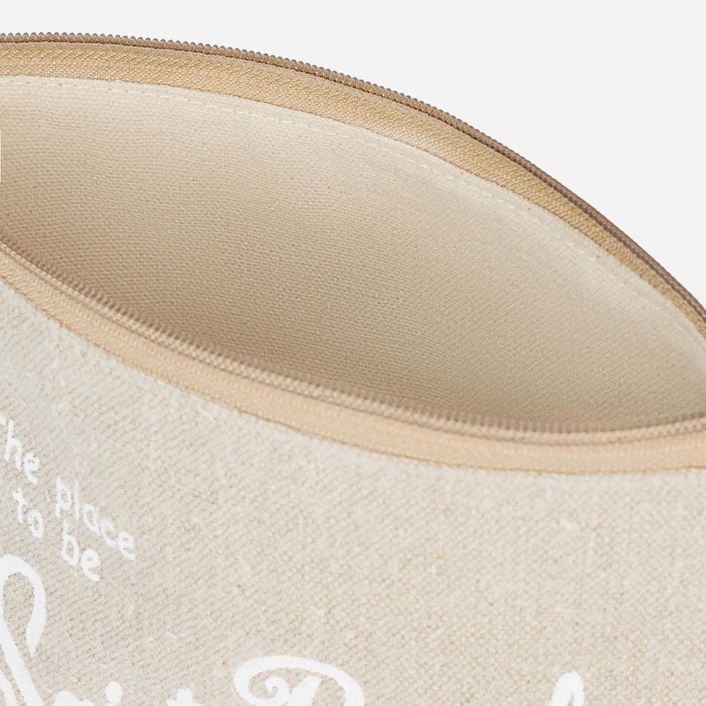 Aline Linen Pochette - Beige