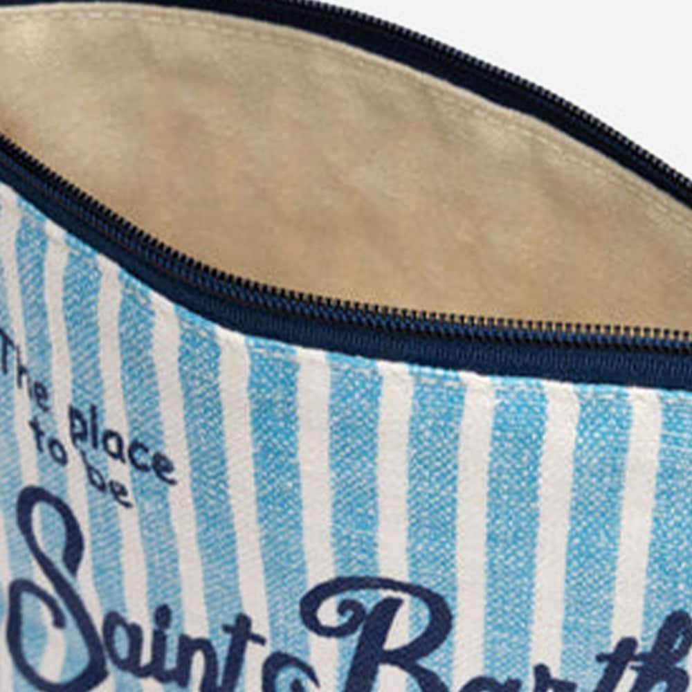 Aline Linen Bag - Stripes Blue-White