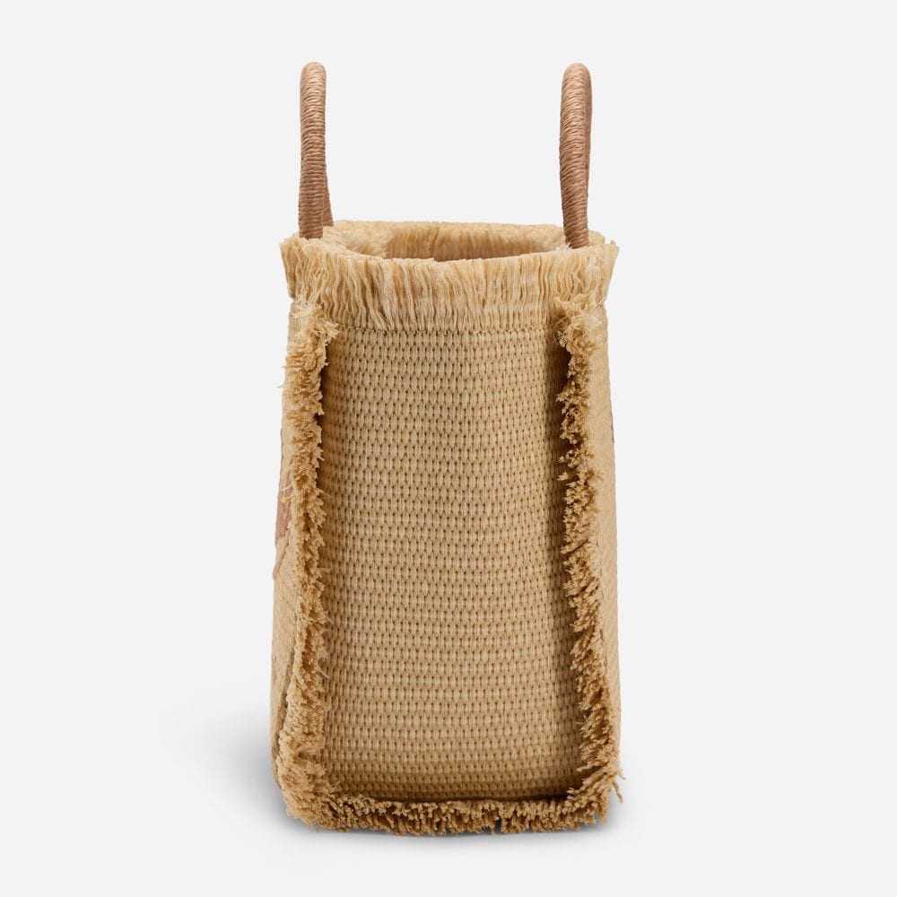 Colette Straw Effect Handbag - Natural-Beige