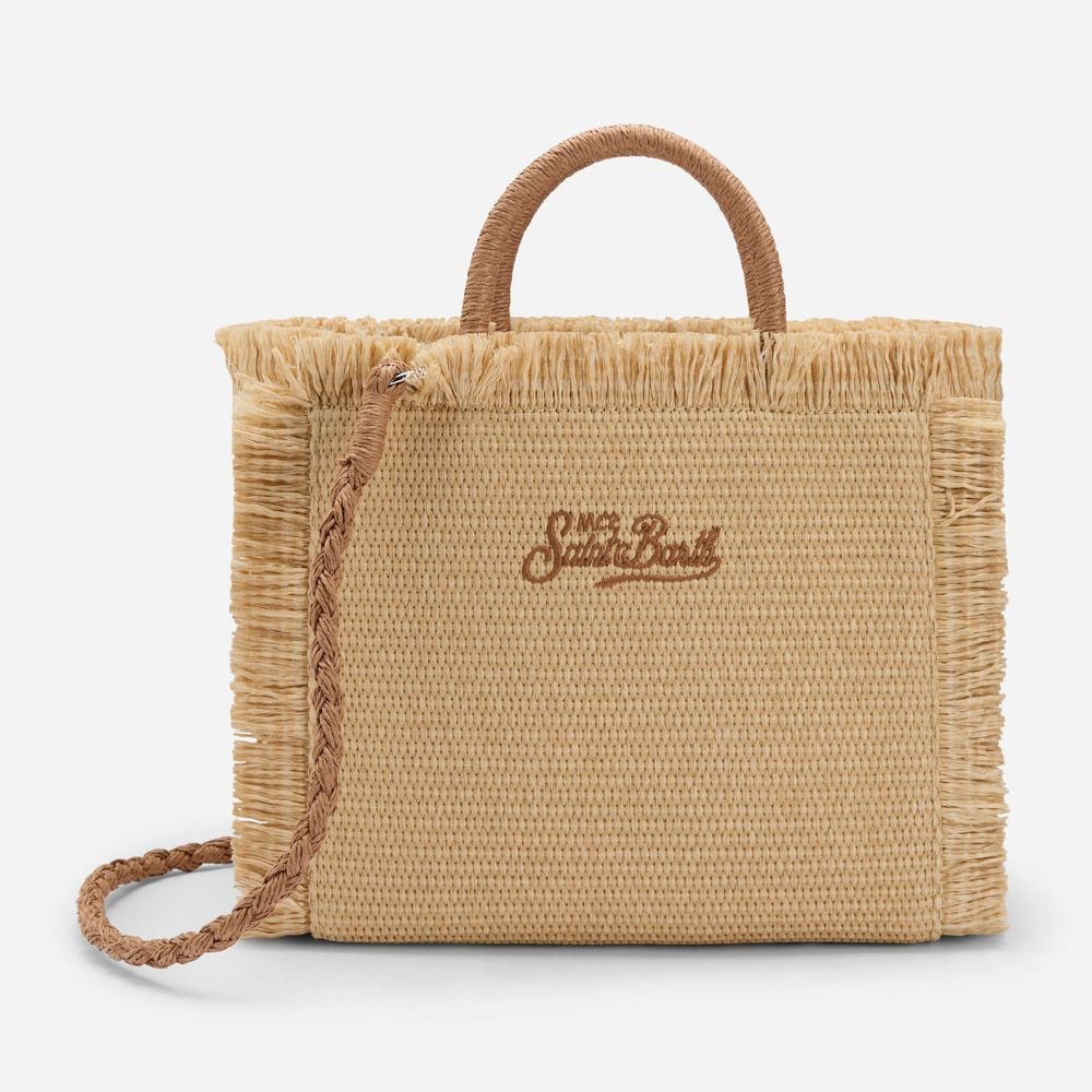 Colette Straw Effect Handbag - Natural-Beige