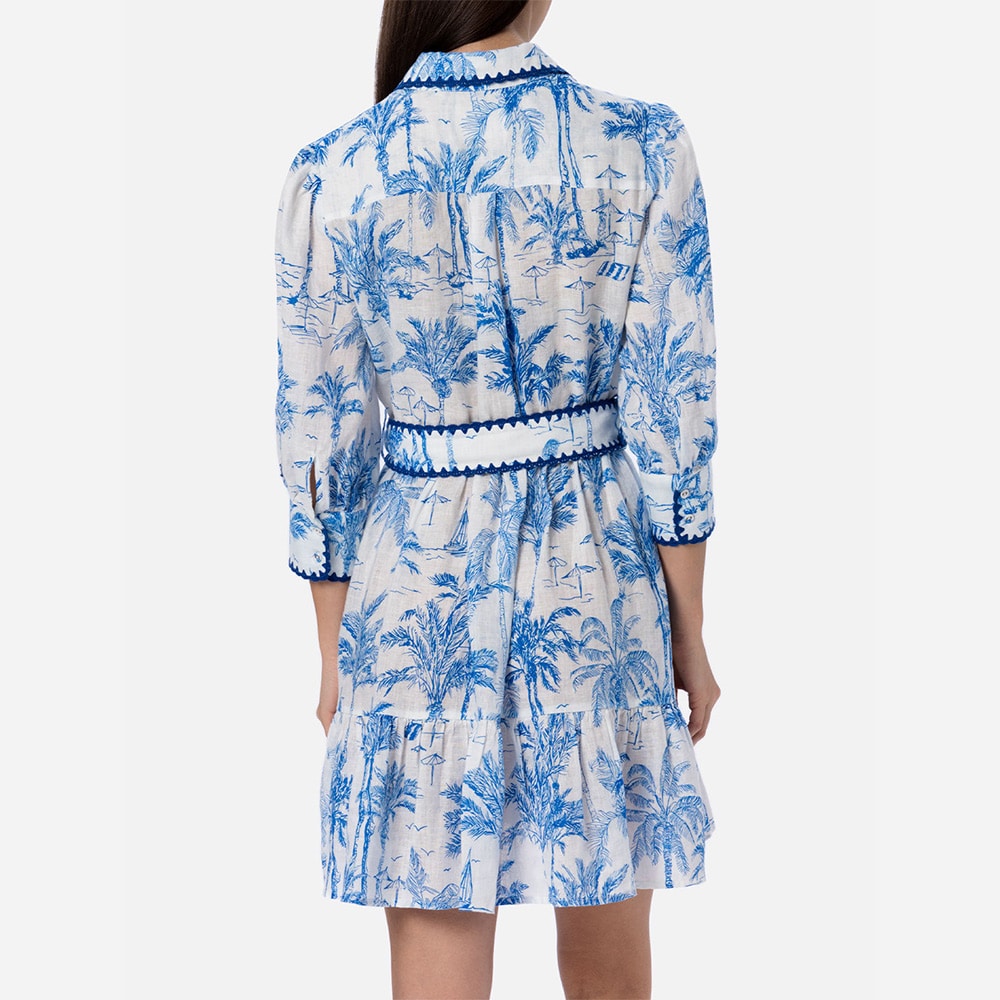 Daisi Linen Dress - Blue Saint Beach