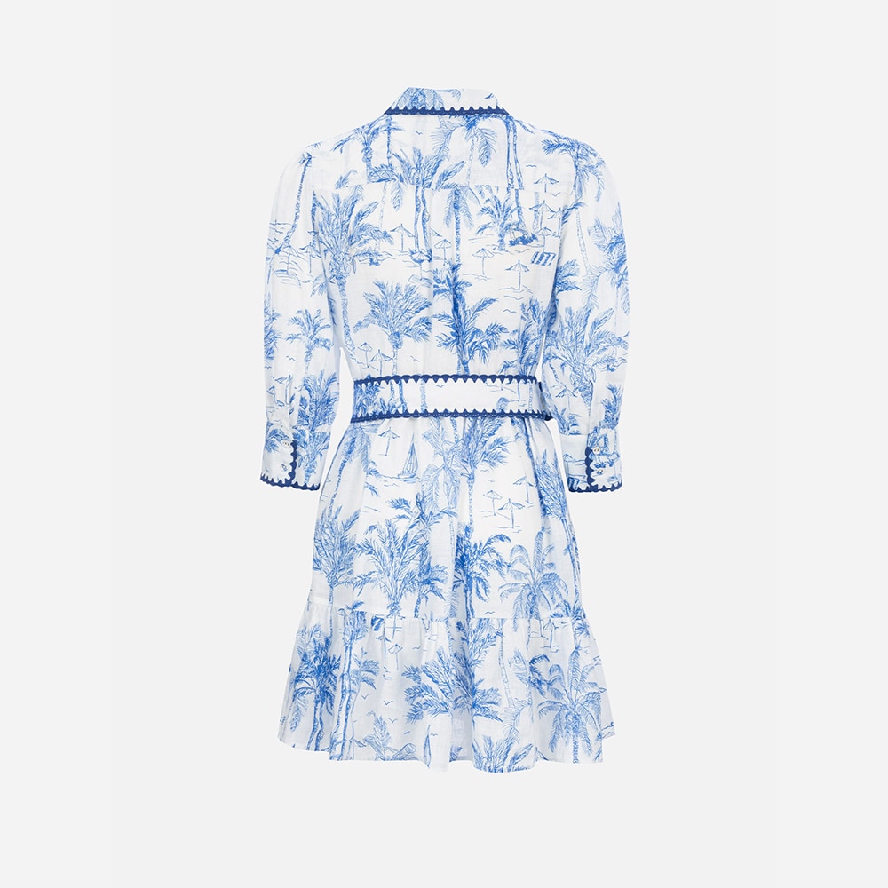 Daisi Linen Dress - Blue Saint Beach