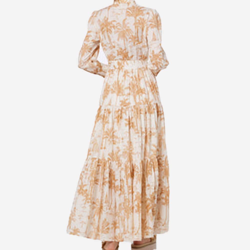 Toile De Jouy Cotton Dress - Linen Saint Beach