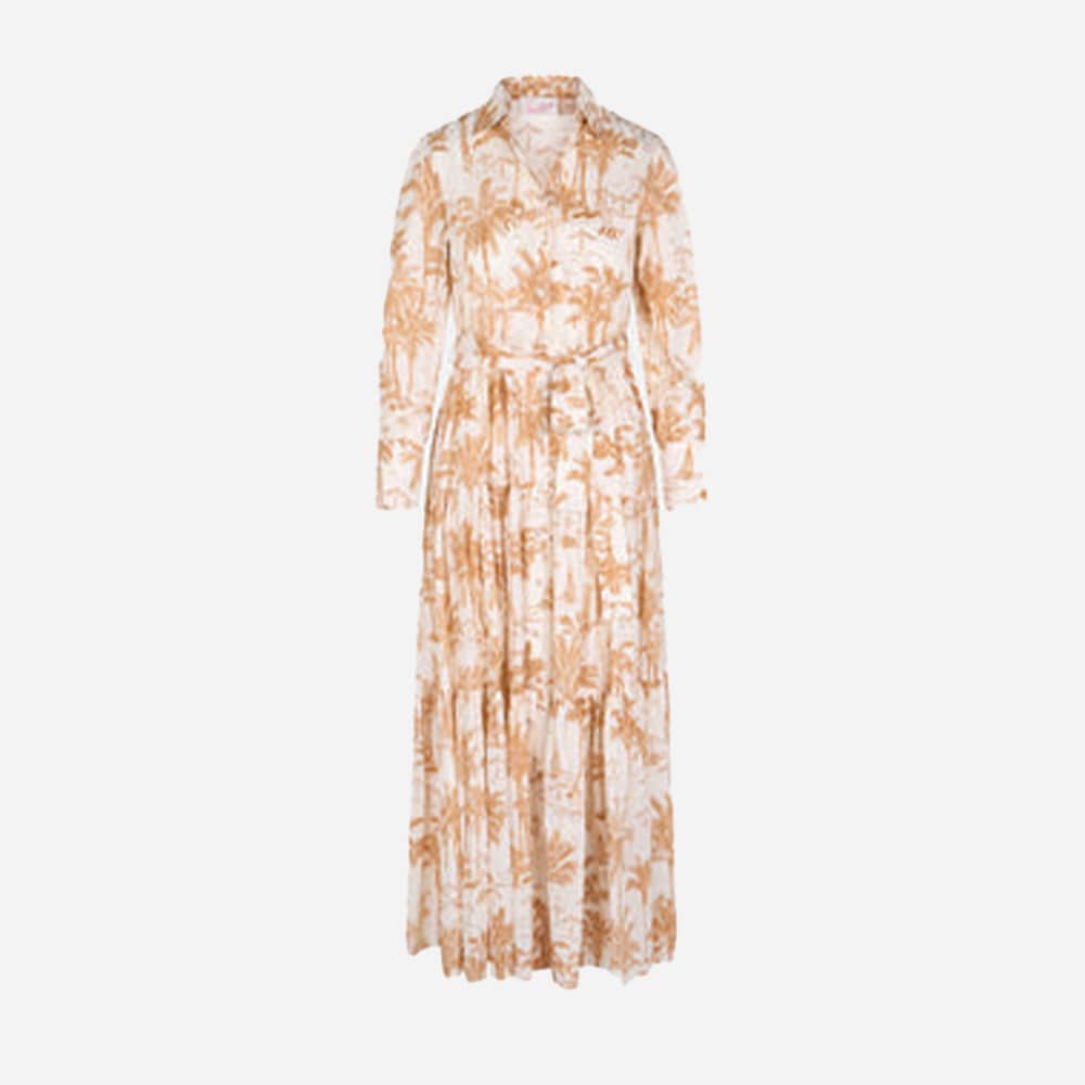 Toile De Jouy Cotton Dress - Linen Saint Beach