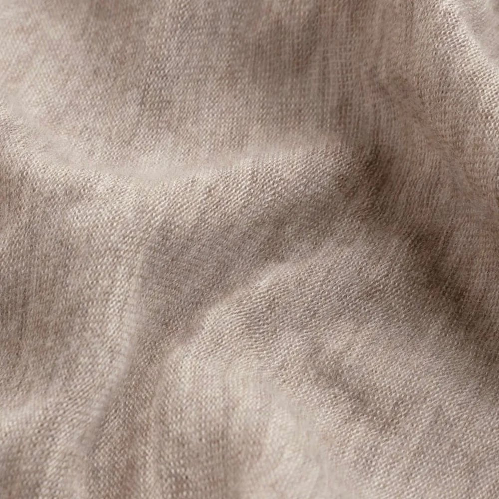 Alba Luxury Cashmere Scarf - Light Taupe