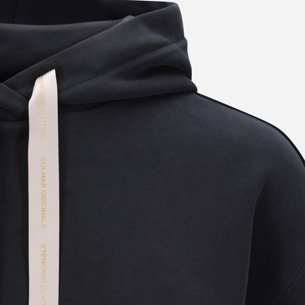 Cupro Interlock Hoodie Vest - Black