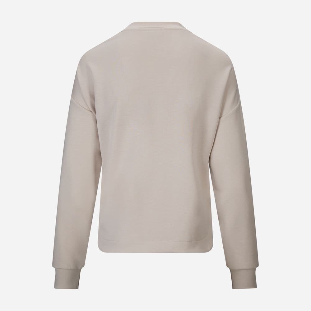 Crew-Neck Sweatshirt - Beige