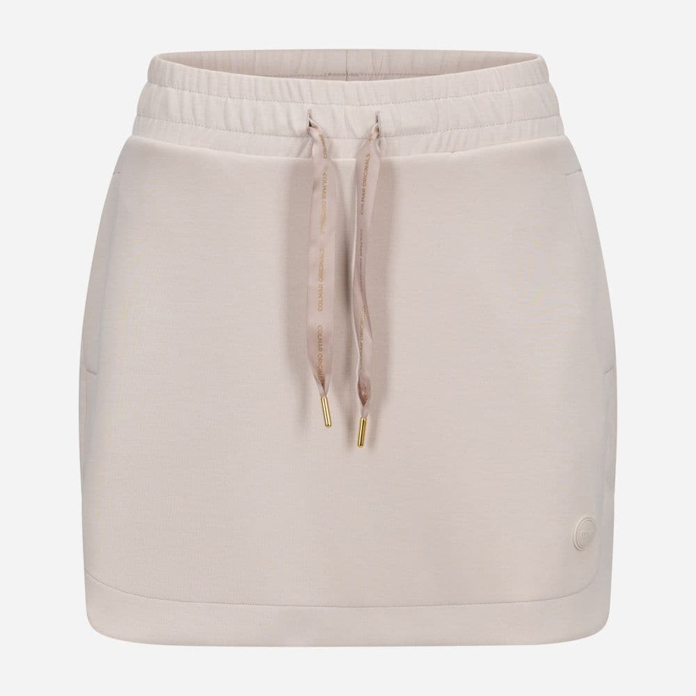 Interlock Cupro Short Skirt - Beige