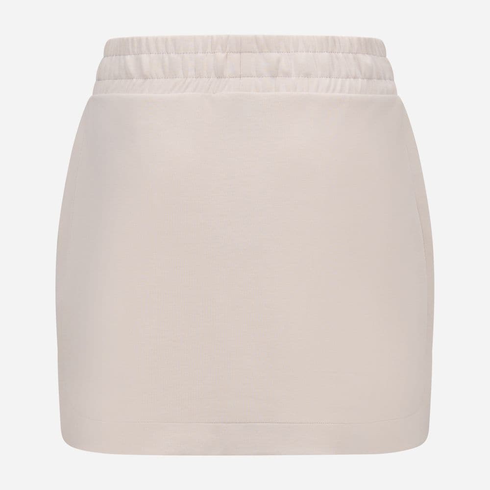 Interlock Cupro Short Skirt - Beige