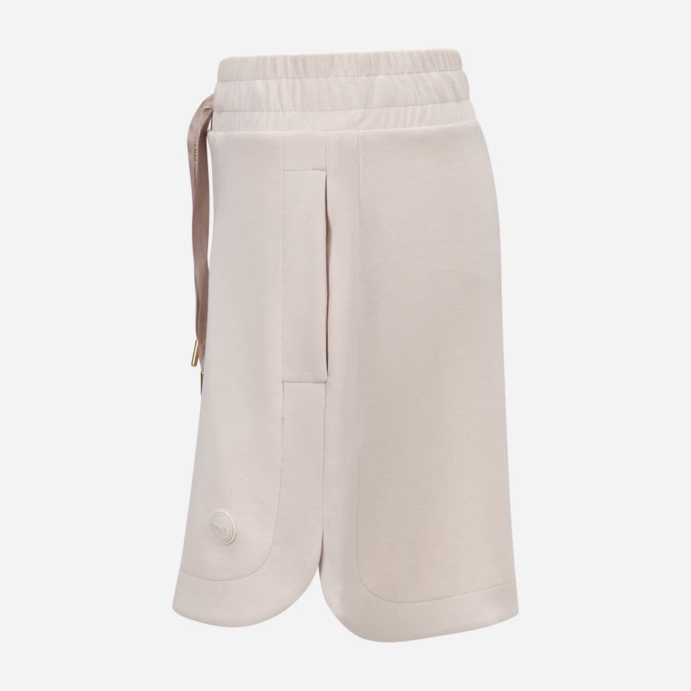 Interlock Cupro Short Skirt - Beige