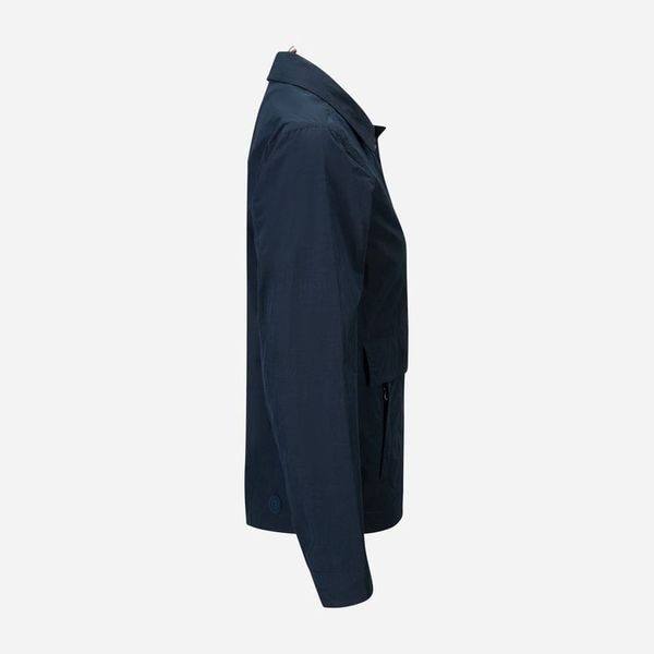 Jacket Whit Shirt Collar - Navy