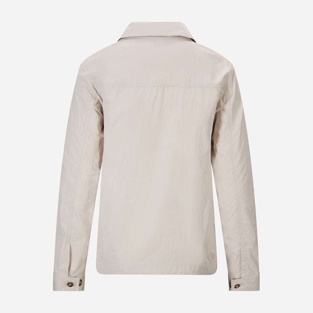 Jacket Whit Shirt Collar - Beige