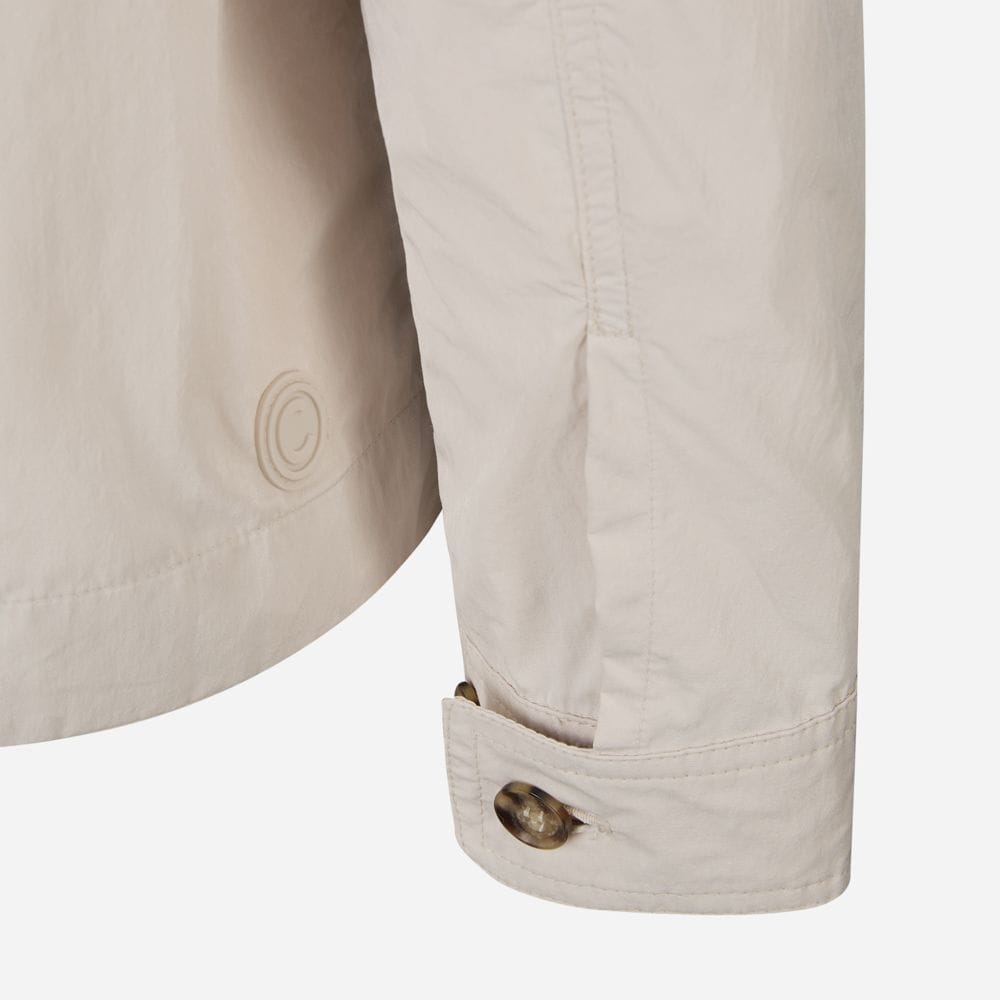 Jacket Whit Shirt Collar - Beige