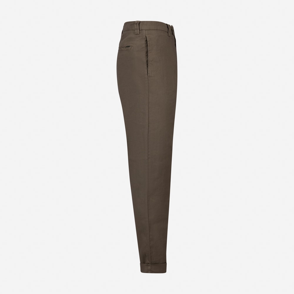 Chiaia Long Linen-Cotton - Fango