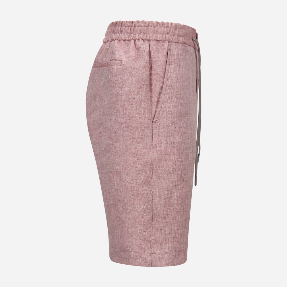 Spiaggia Short Bermuda - Rose Herringbone
