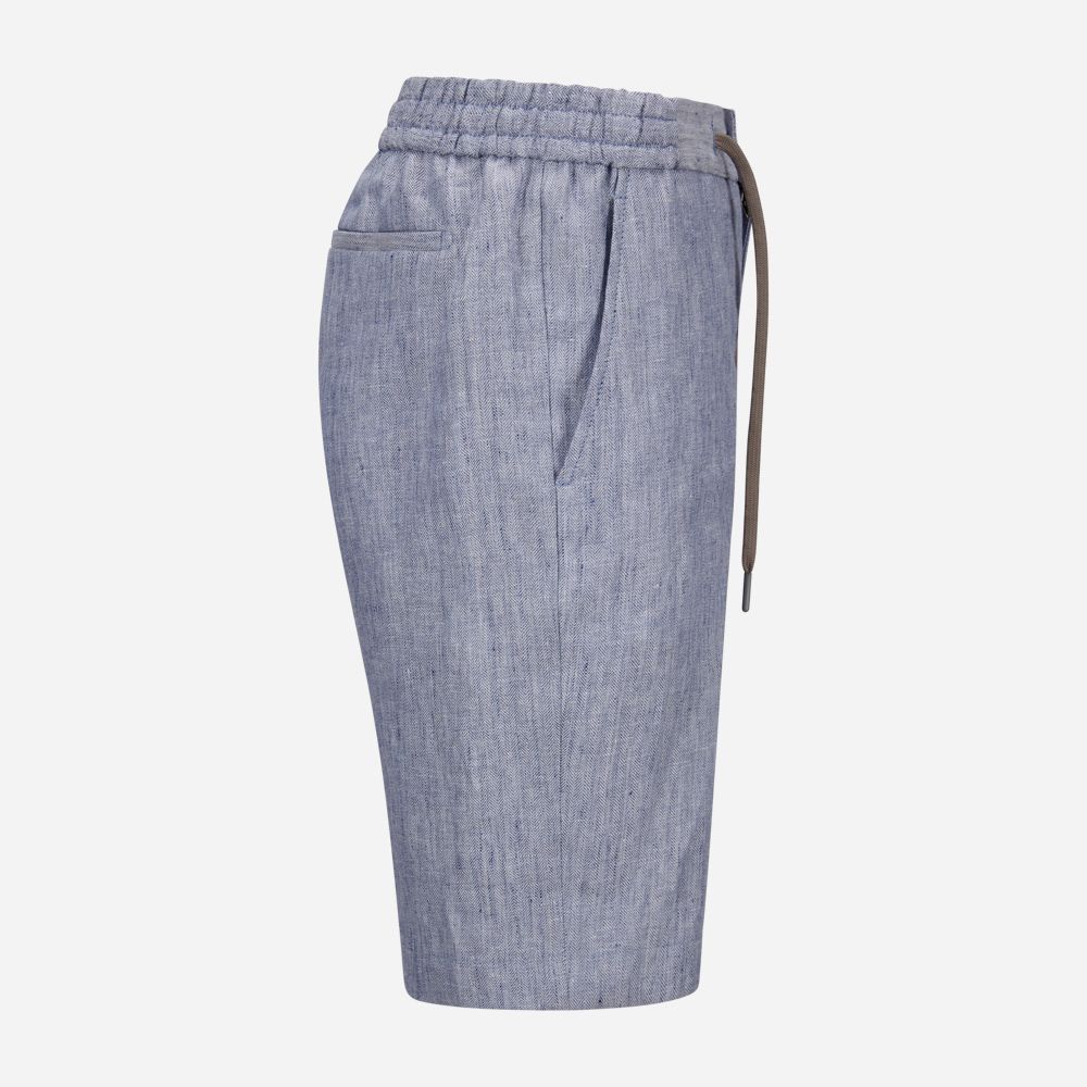 Spiaggia Short Bermuda - Lt Violet Herringbone