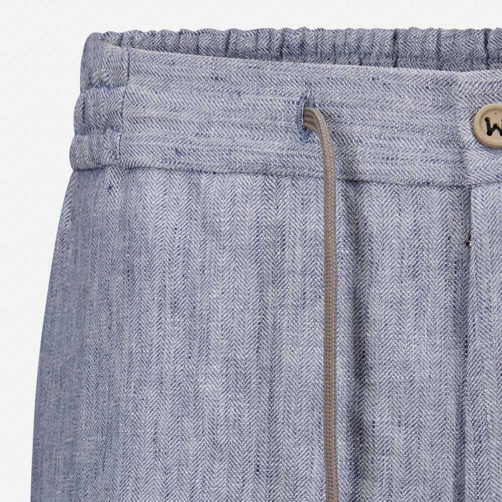 Spiaggia Short Bermuda - Lt Violet Herringbone