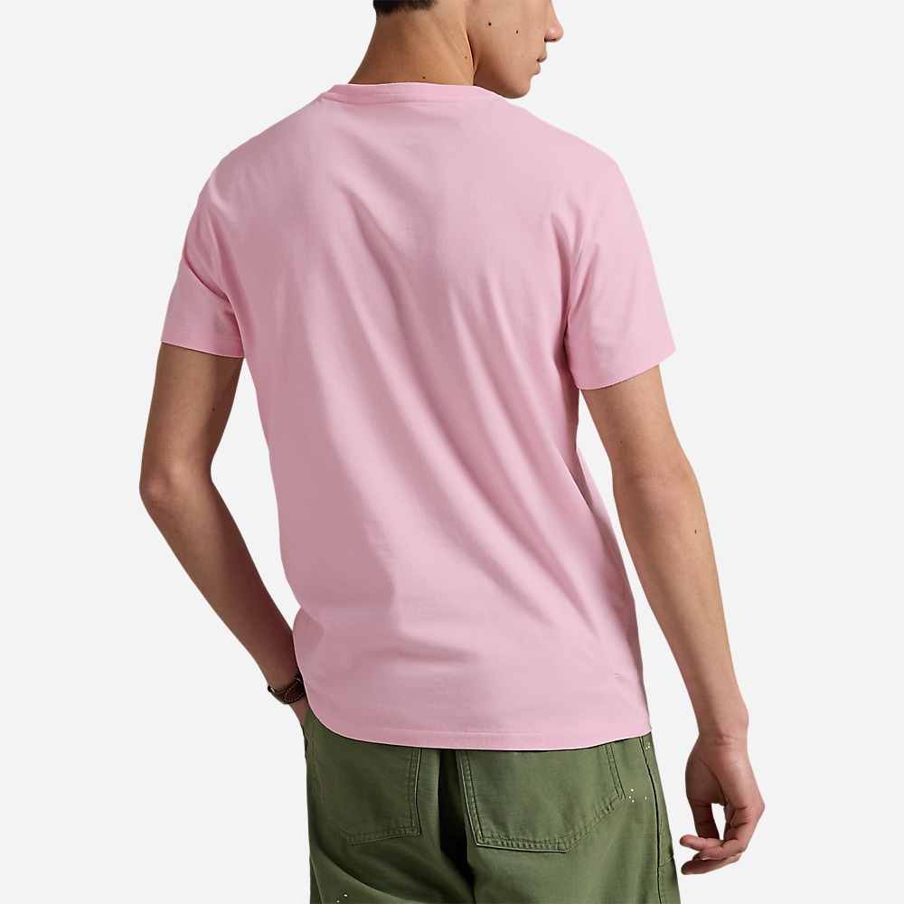 Custom Slim Fit Jersey Crewneck T-Shirt - Bath Pink