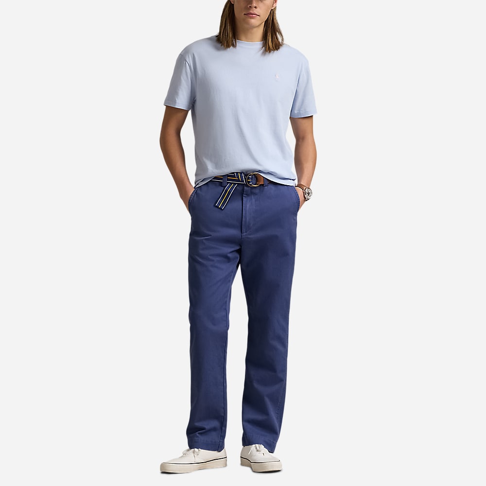 Custom Slim Fit Jersey Crewneck T-Shirt - Blue