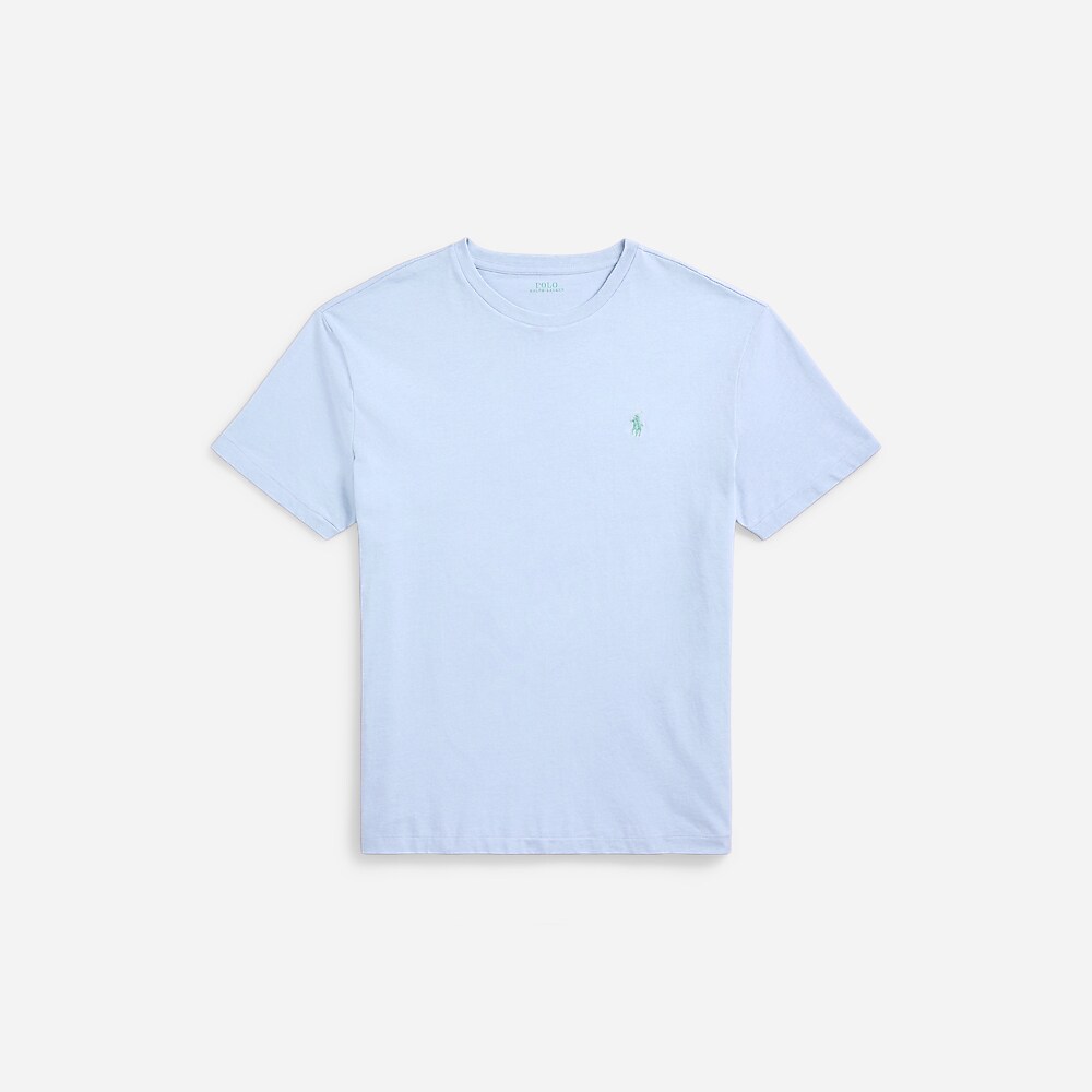 Custom Slim Fit Jersey Crewneck T-Shirt - Blue