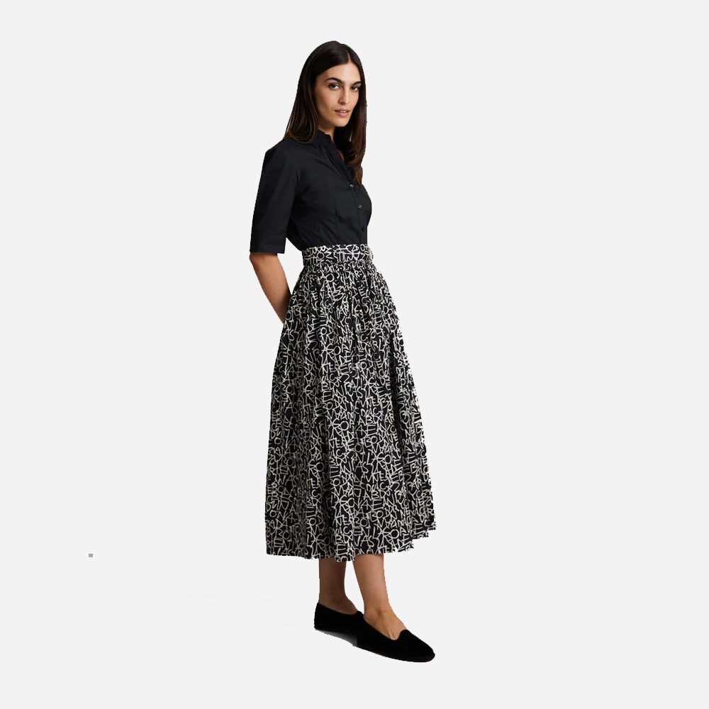 Fiia Skirt - Typography Print