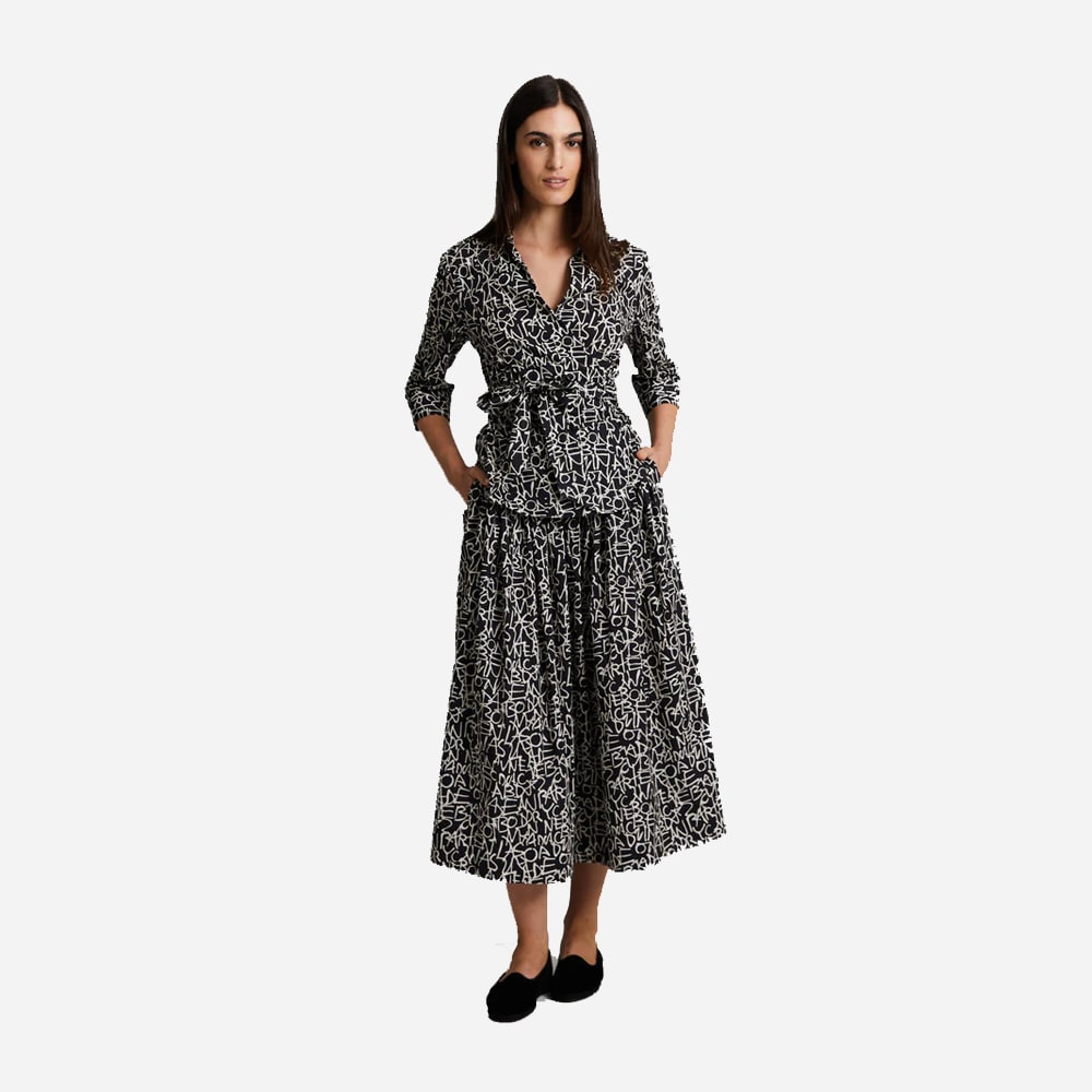 Fiia Skirt - Typography Print