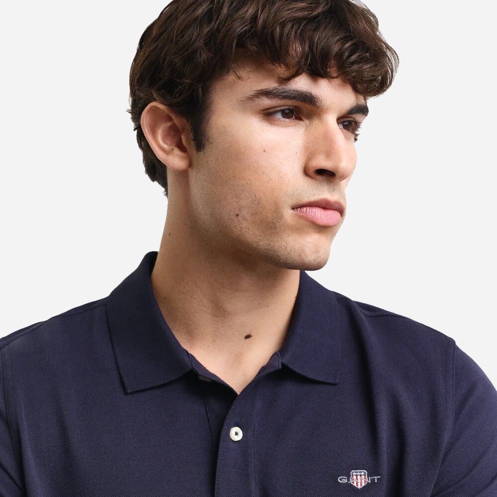 Regular Shield Pique - Evening Blue