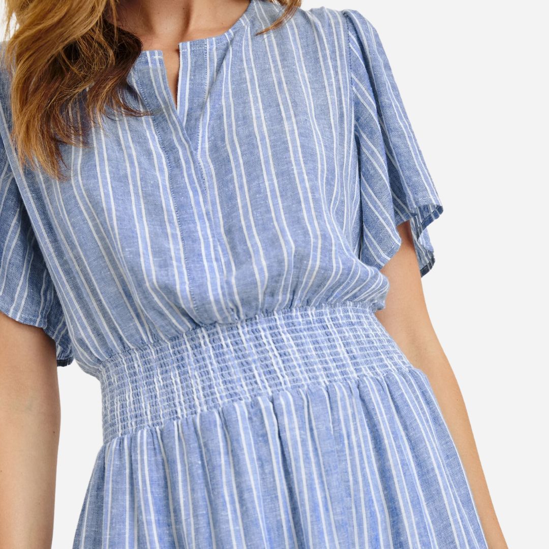 Cannes Dress -  Lake View Stripe