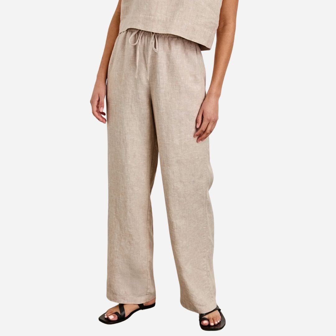 Emmie Pant - Heathered Flax