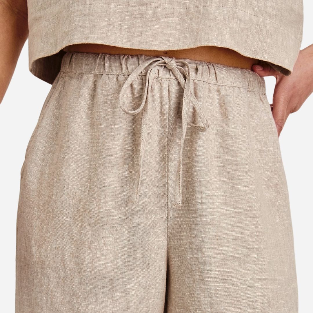 Emmie Pant - Heathered Flax
