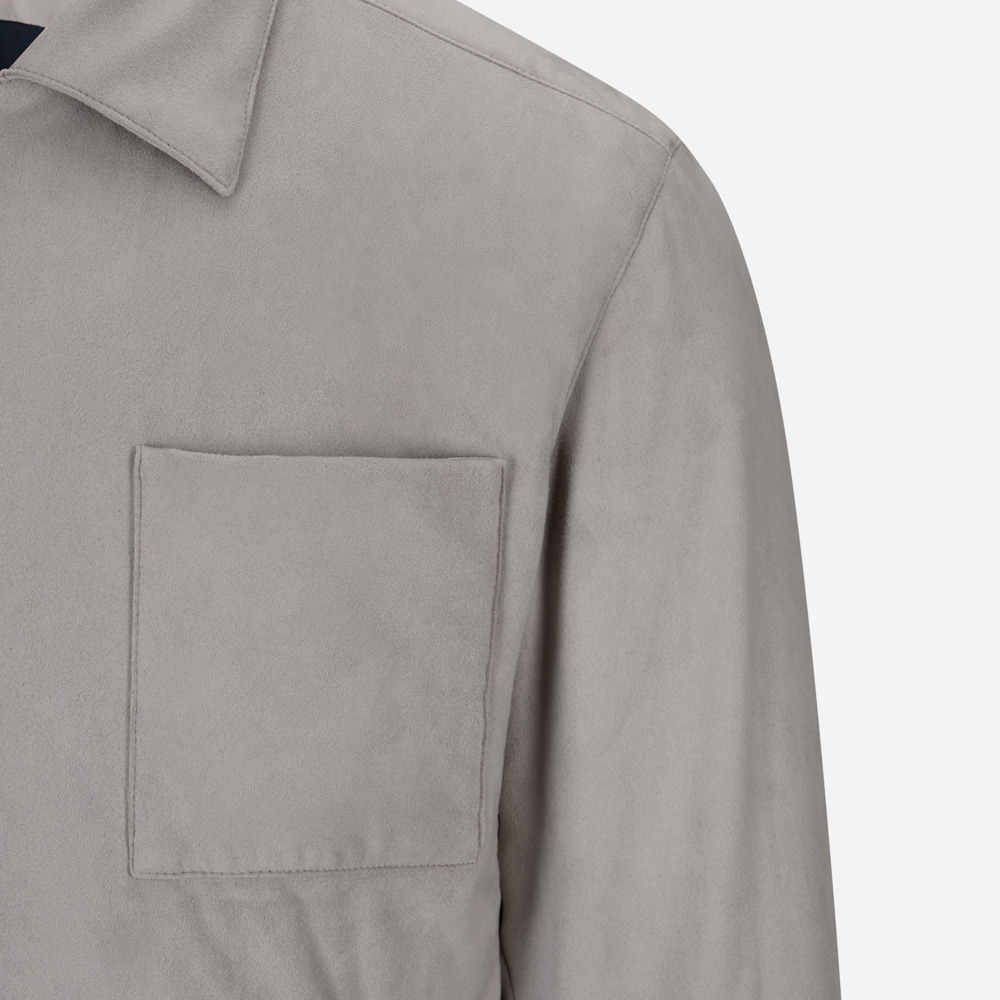 Alcantara Overshirt - Grigio Caldo