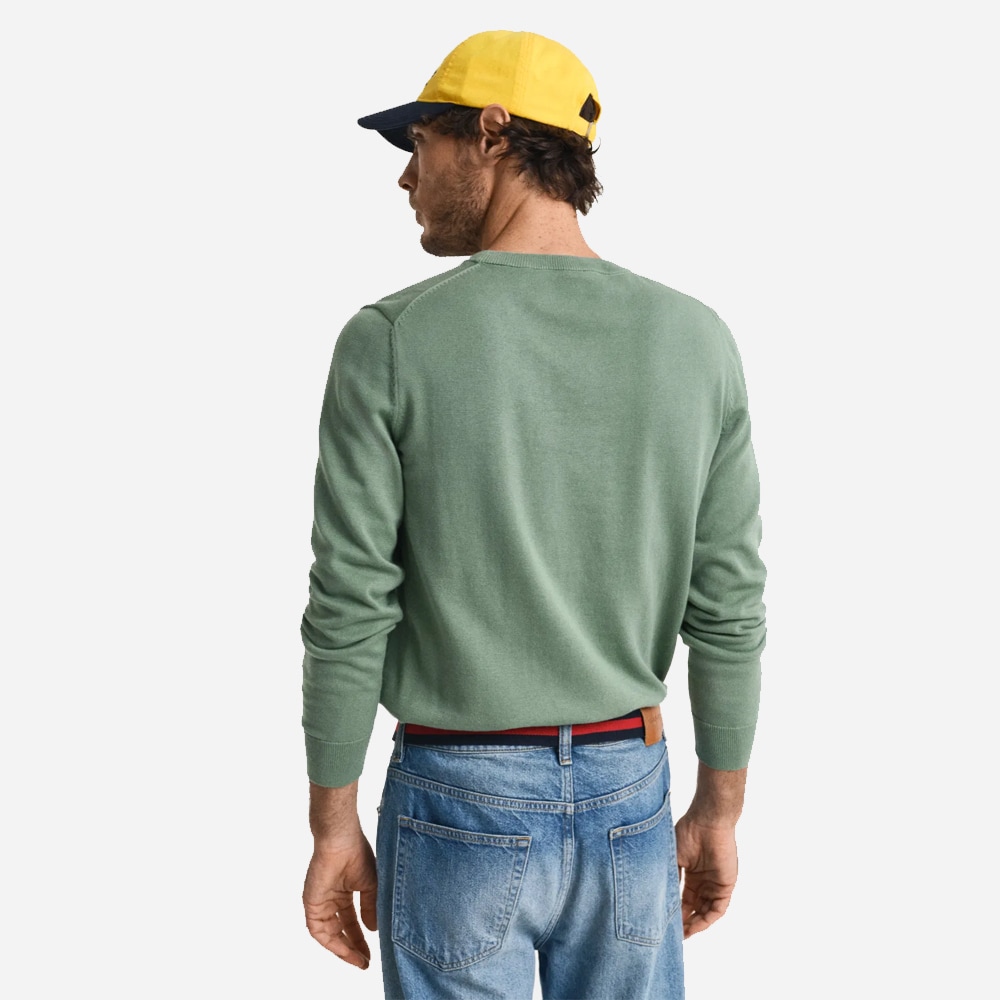 Classic Cotton Crewneck - Kalamate Green