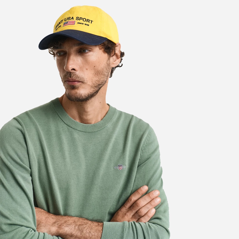 Classic Cotton Crewneck - Kalamate Green