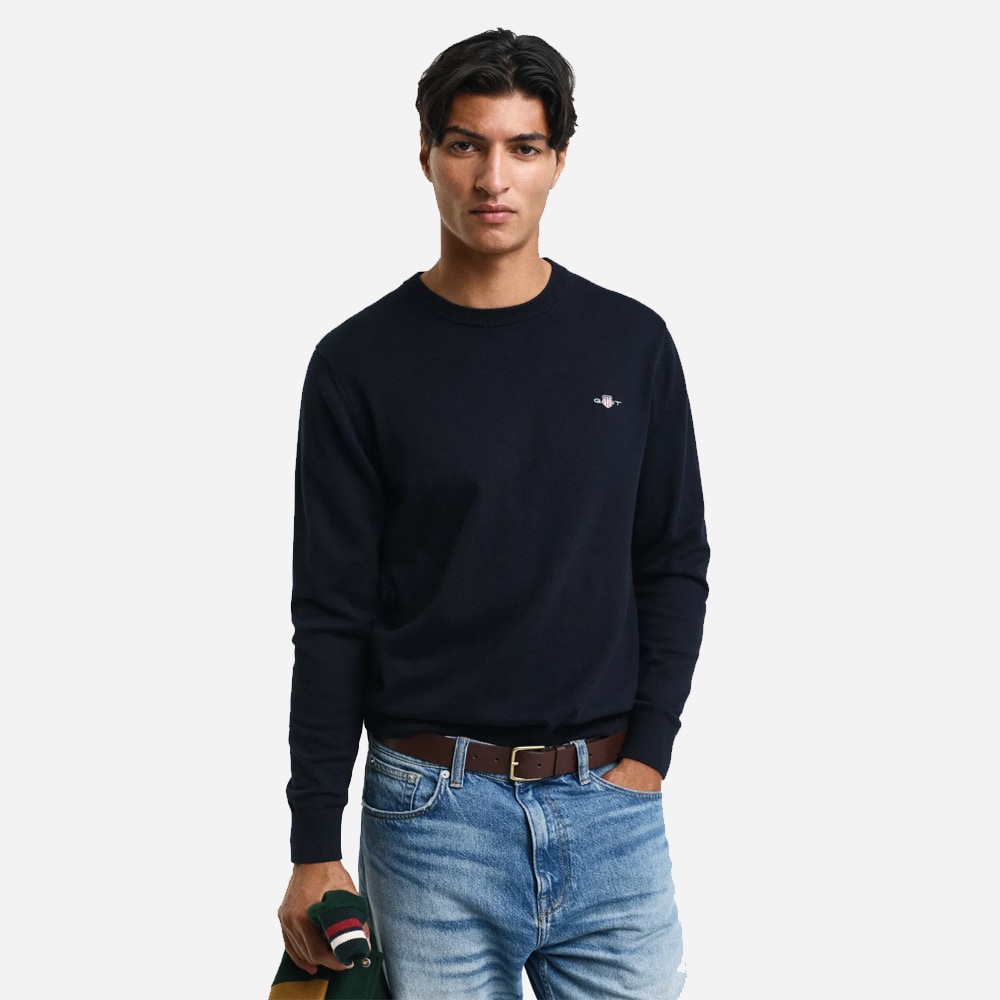 Classic Cotton Crewneck - Evening Blue