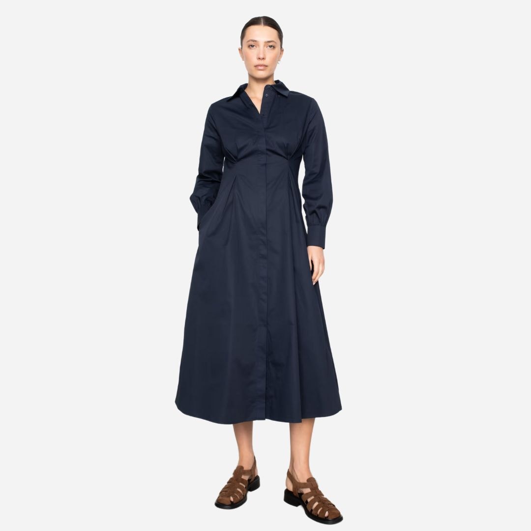 Leandra Dress - Navy