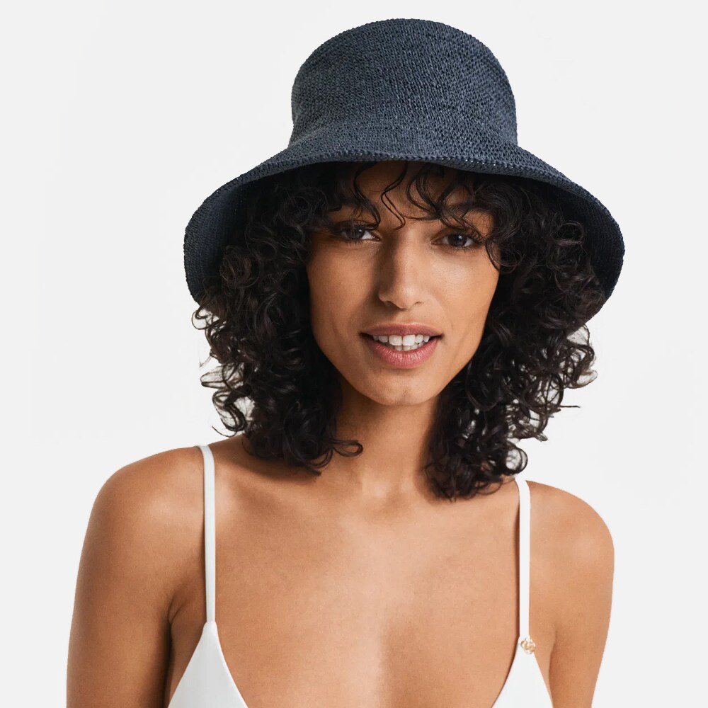 Straw Hat - Evening Blue
