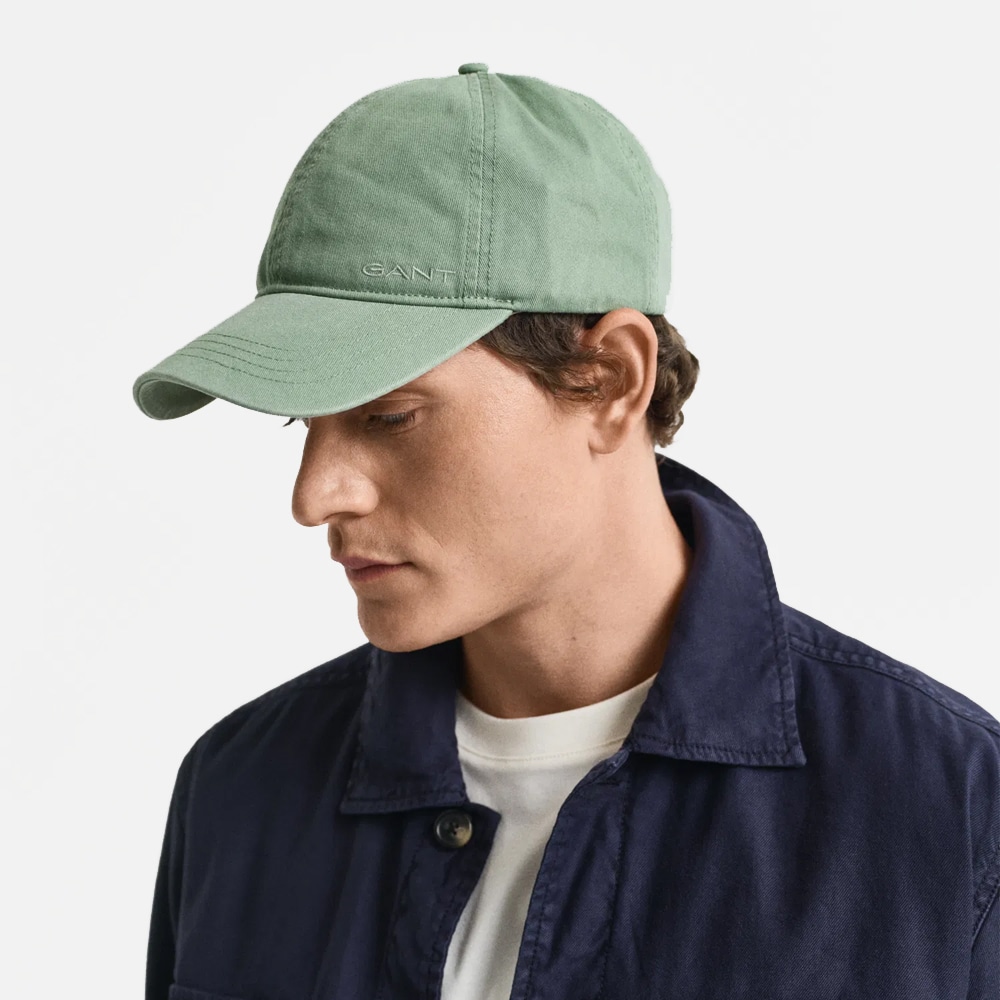 Sunfaded Cotton Twill Cap - Kalamate Green