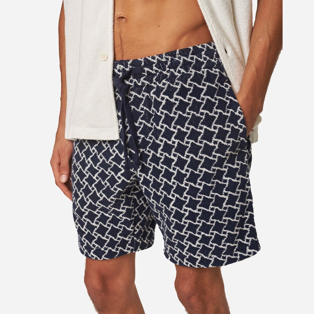 Trevone High Low Geo - Night Iris