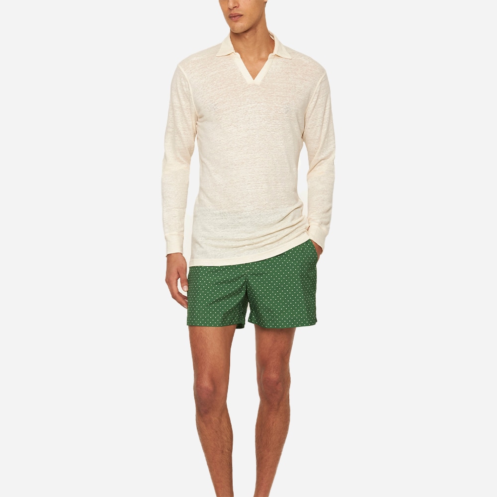 Felix Long Sleeve Placket - Latte
