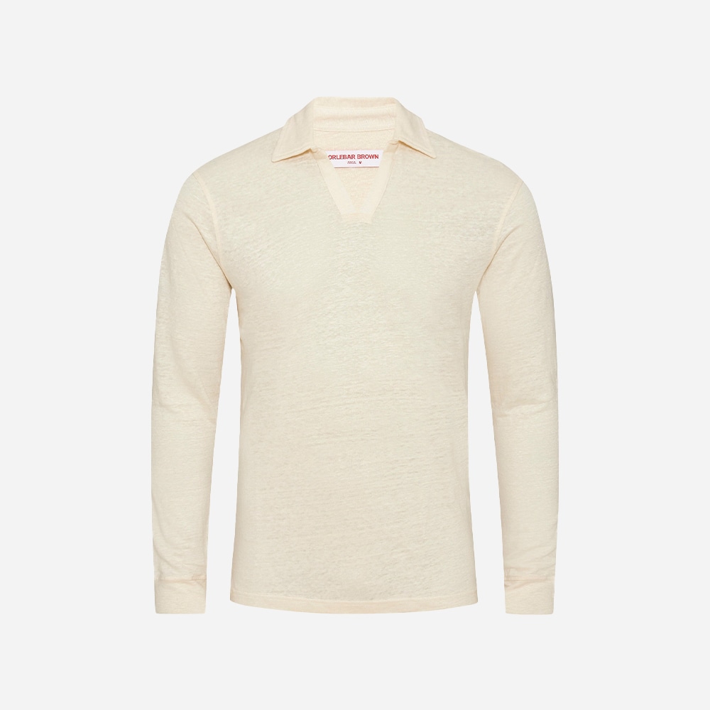 Felix Long Sleeve Placket - Latte