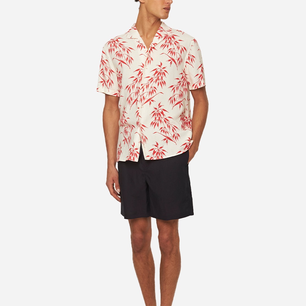 Hibbert Red Bamboo - White Sand/Summer Red