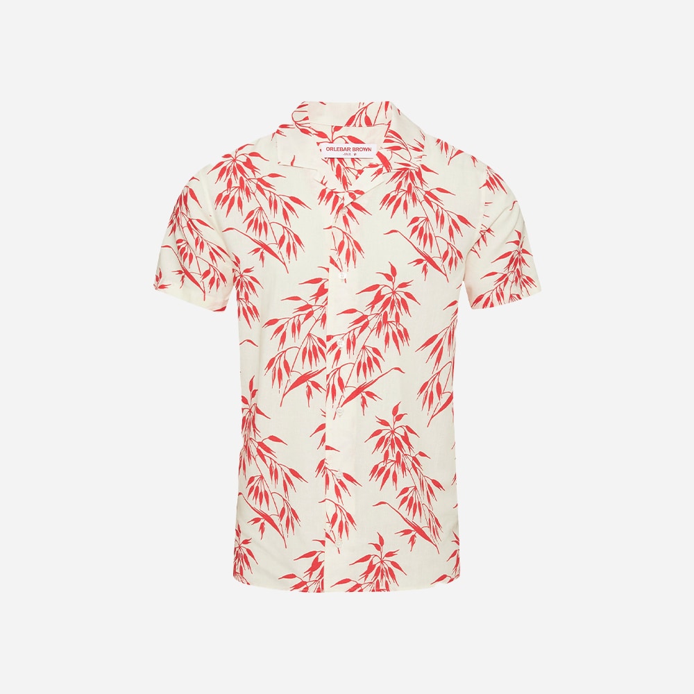 Hibbert Red Bamboo - White Sand/Summer Red