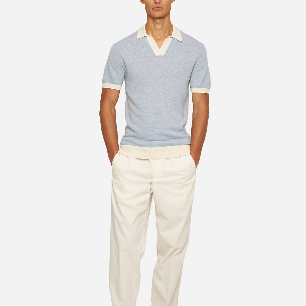 Horton Contrast - River Blue/White Sand