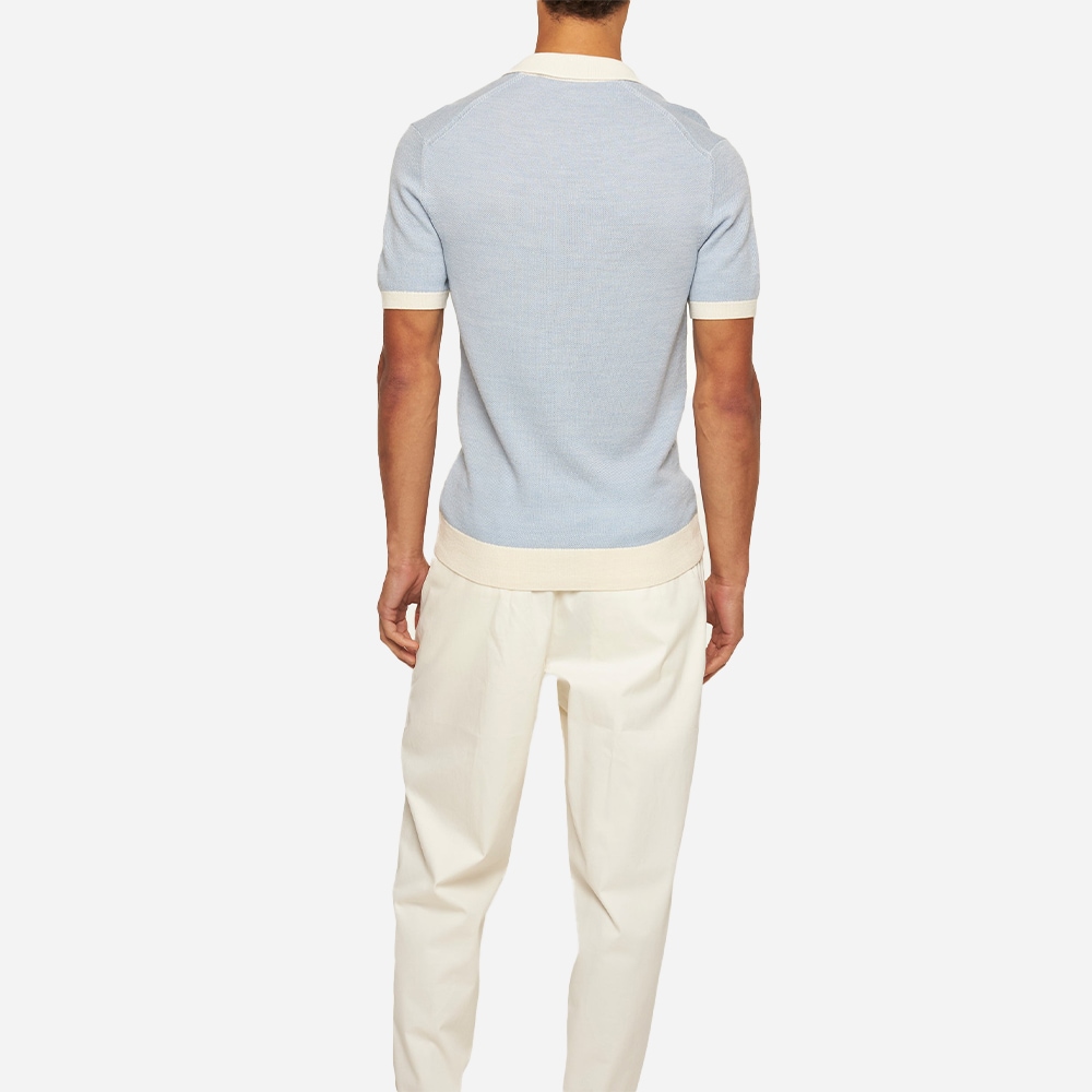 Horton Contrast - River Blue/White Sand