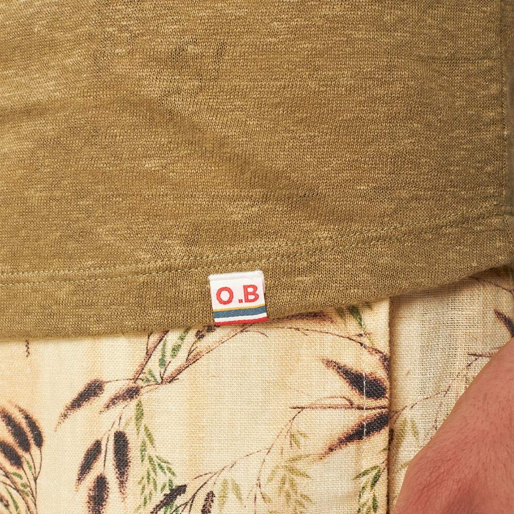 Ob-T Long Sleeve Linen - Agave Green