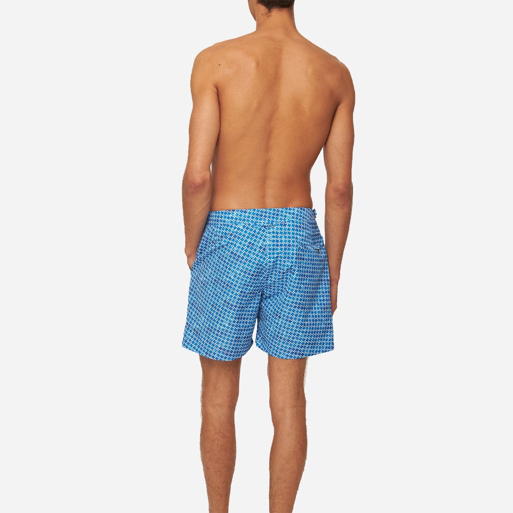Bulldog High-Low Geo - Catalina Blue