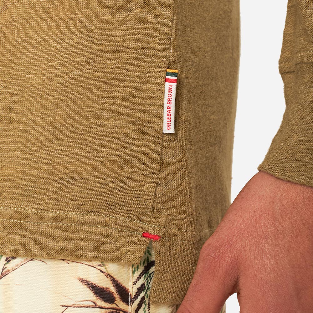 Felix Long Sleeve Placket - Agave Green